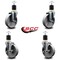 Service Caster 5'' Semi Steel Wheel Swivel 1-7/8'' Expanding Stem Caster Set 2 Brakes, 4PK SCC-EX20S515-SSR-2-TLB-2-178 - alternate 5